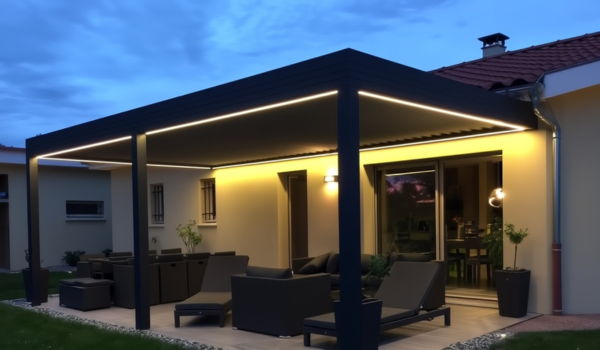 pergola bioclimatique installé à obernai