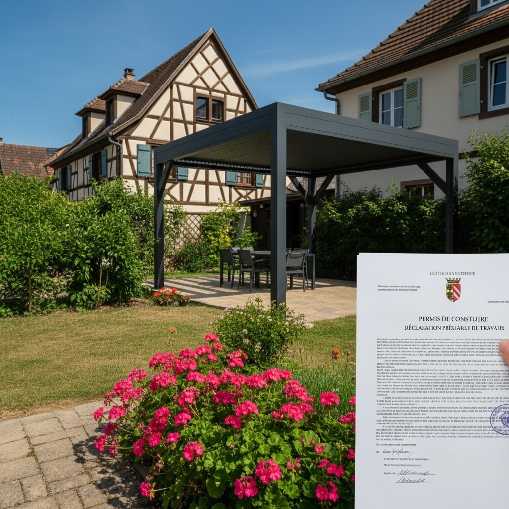 permis de construire pour une pergola en Alsace